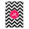 Neon Pink Custom Monogram with Zigzag Pattern