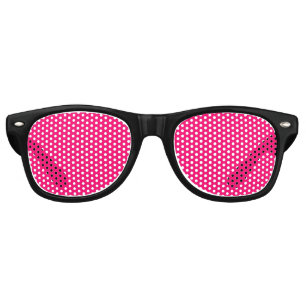 Neon Pink Custom Party Sunglasses