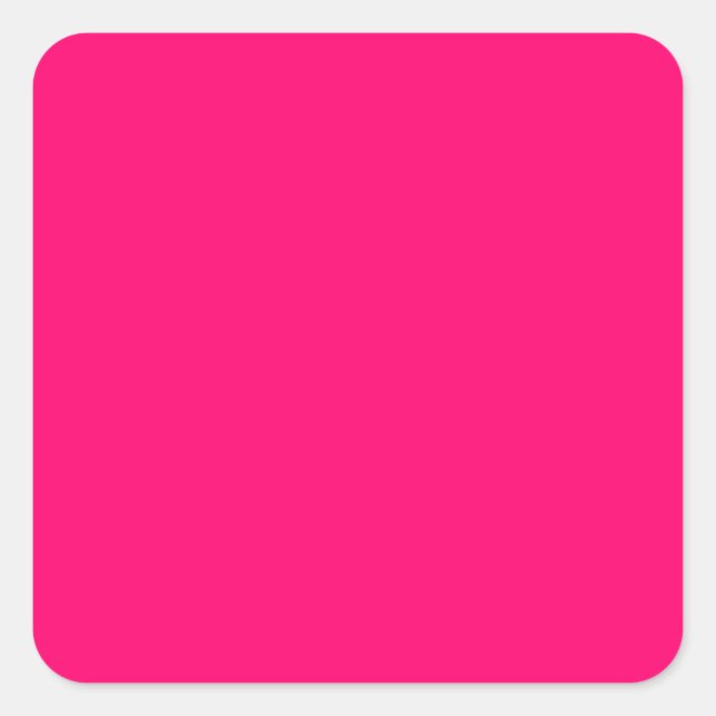 Neon Pink Customizable Sticker – Bold & Vibrant (Front)