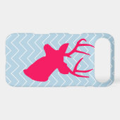 Neon Pink Deer Silhouette Case-Mate iPhone Case (Back (Horizontal))