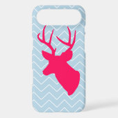 Neon Pink Deer Silhouette Case-Mate iPhone Case (Back)