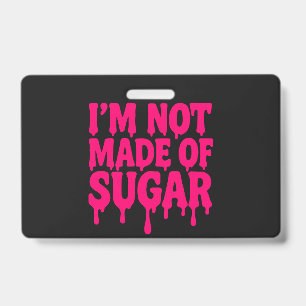 Neon Pink Drip Badge (Black) – Customizable