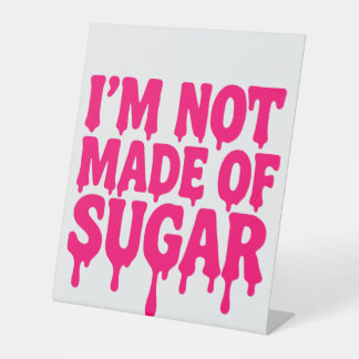 Neon Pink Drip Pedestal Sign – Customizable