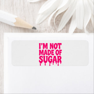 Neon Pink Drip Return Address Labels – Customize