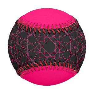 Neon Pink Edge Baseball – Customizable