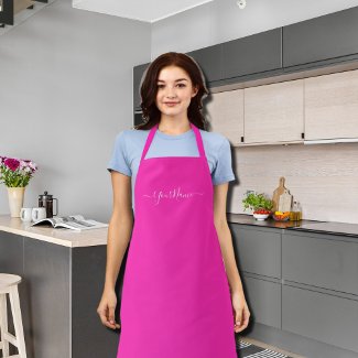 neon pink -elegant script 