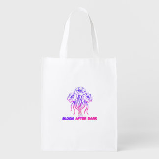 Neon Pink Floral Bloom - Art Tote Bag