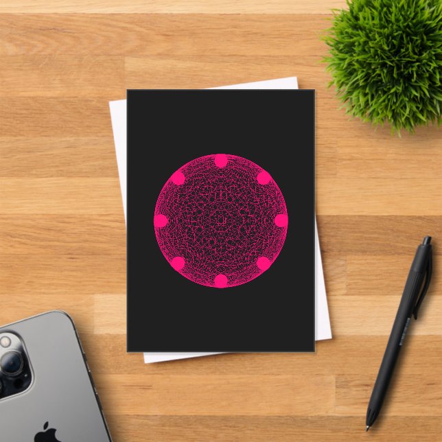 Neon Pink Geometric Acrylic Invite – Customizable Invitations (Insitu (Invitation Card))
