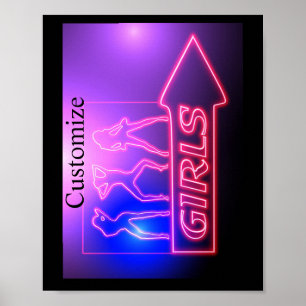 Neon Pink Girls Sign Thunder_Cove