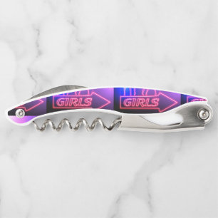 Neon Pink Girls Sign Thunder_Cove Waiter's Corkscrew