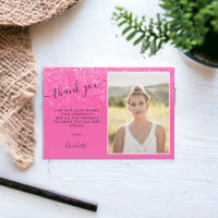 Neon pink glitter ombre trendy photos Sweet 16