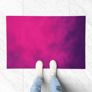 Neon Pink Gradient Door Mat – Customizable