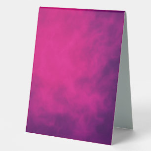 Neon Pink Gradient Table Tent Sign – Customizable