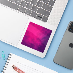 Neon Pink Gradient Vinyl Sticker – Customizable