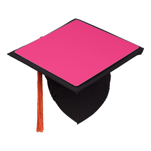 Neon Pink Graduation Cap Topper (Angled)