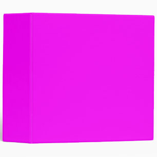 Neon pink hex code FF00FF 3 Ring Binder