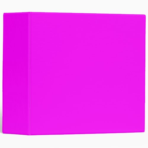 Neon pink hex code FF00FF 3 Ring Binder