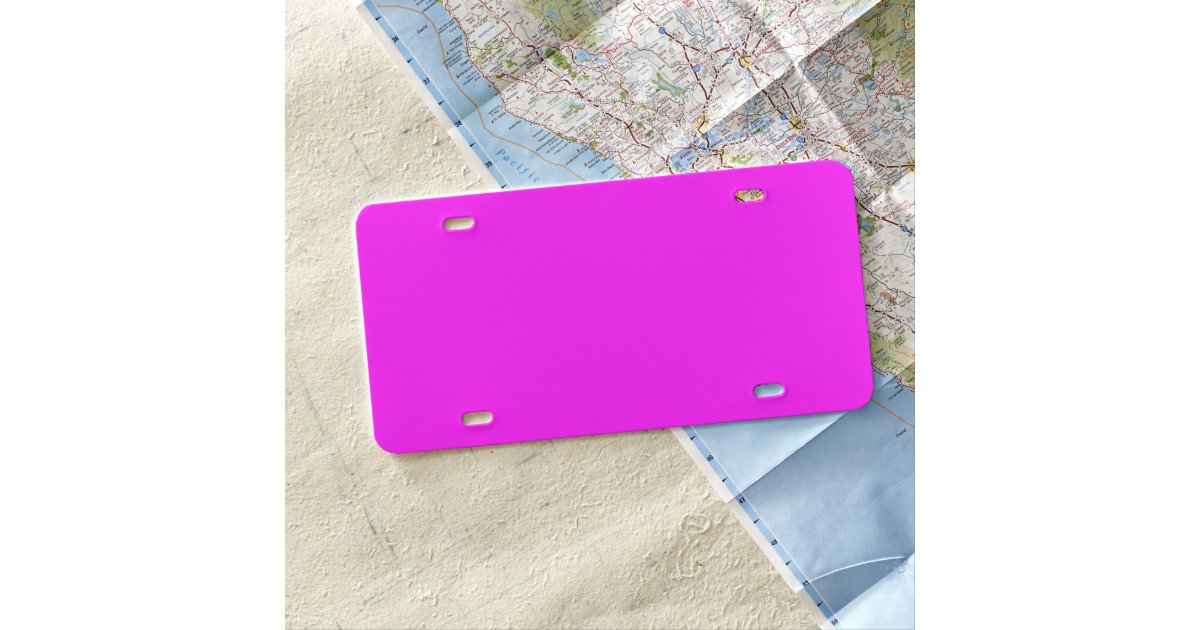 neon-pink-hex-code-ff00ff-license-plate-zazzle
