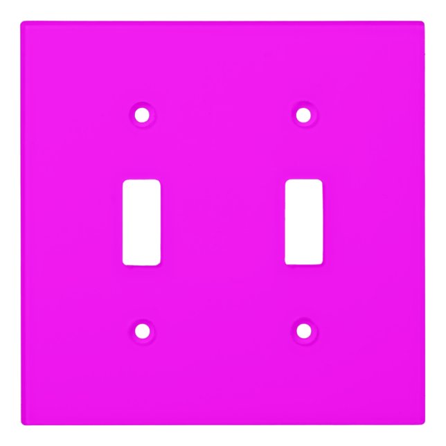 Neon pink hex code FF00FF License Plate (Front)