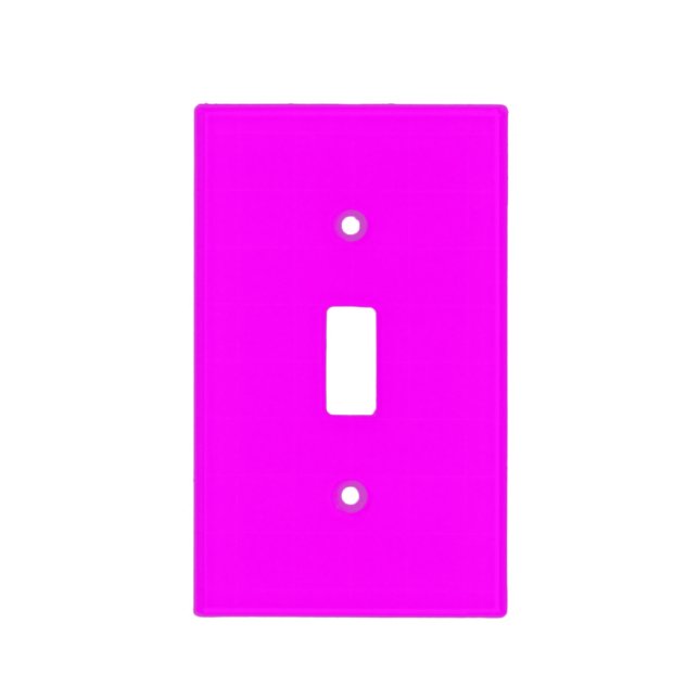 Neon pink hex code FF00FF  Light Switch Cover (Front)