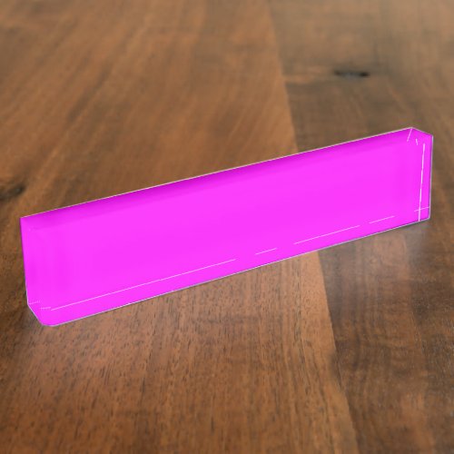 Neon pink hex code FF00FF Name Plate