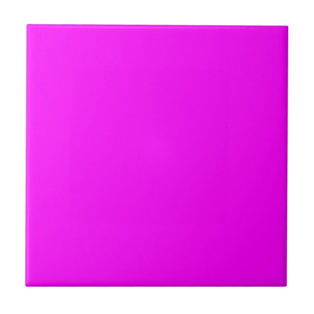 Neon pink hex code FF00FF Tile (Front)