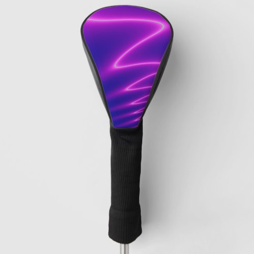 Neon Pink Lightning Golf Head Cover