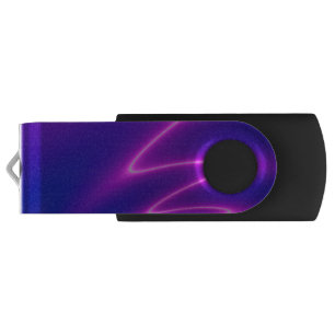 Neon Pink Lightning USB Flash Drive