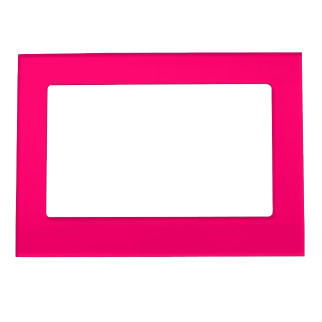 Neon Pink Magnetic Frame – Customizable (Front)