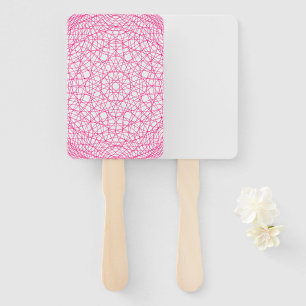 Neon Pink Modern Rectangle Fans – Customizable