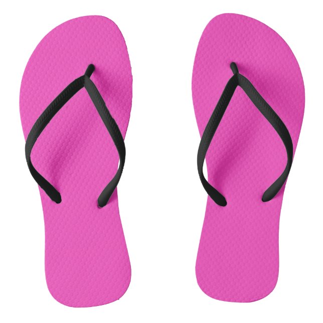 Neon pink , neon flip flops (Footbed)