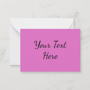 Neon Pink Note Card