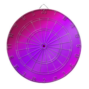 Neon Pink Ombre Dart Board