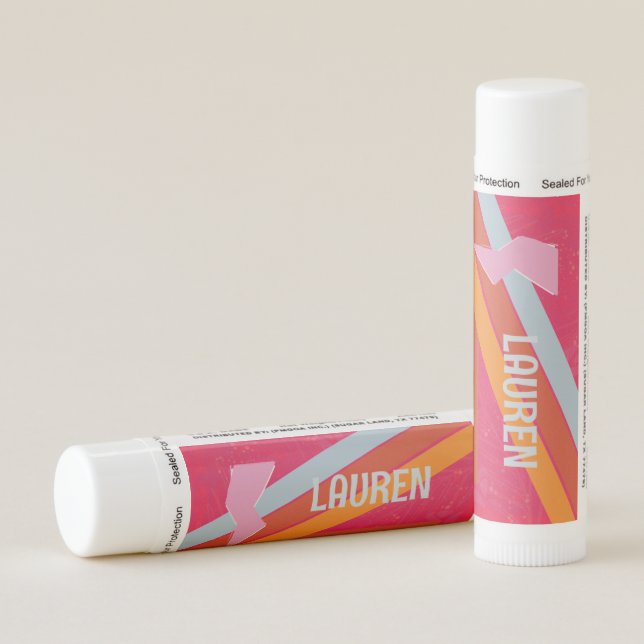 Neon Pink Preppy Lip Balm (Rotated Right)