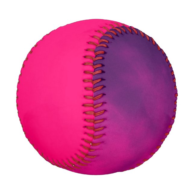 Neon Pink & Purple Gradient Baseball – Customize (Angled)