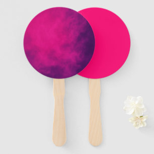 Neon Pink & Purple Smoke Hand Fan Set – Customize
