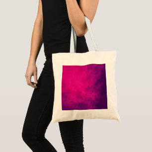 Neon Pink & Purple Smoke Tote Bag – Customizable