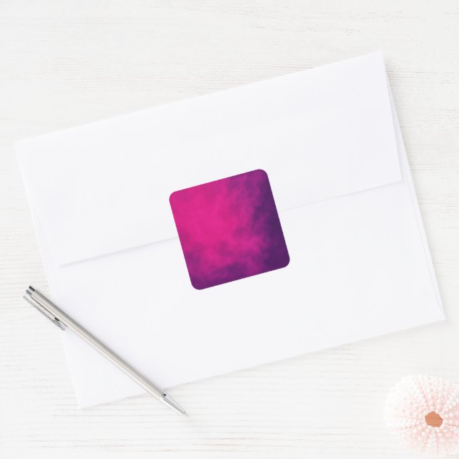 Neon Pink Smoke Custom Sticker (Envelope)