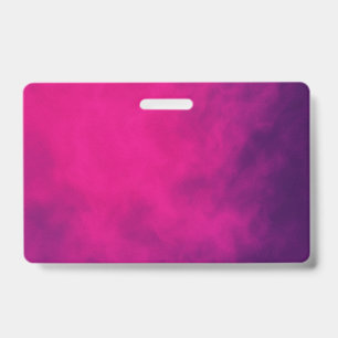 Neon Pink Smoke Event Badge – Customizable