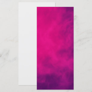 Neon Pink Smoke Flat Menu Card – Customizable