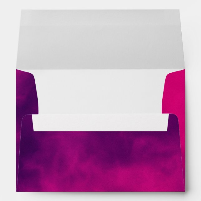 Neon Pink Smoke Full Liner Envelope – Customizable (Back (Bottom))