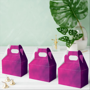 Neon Pink Smoke Gradient Favor Box – Customizable