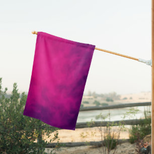 Neon Pink Smoke Gradient Flag – Customizable