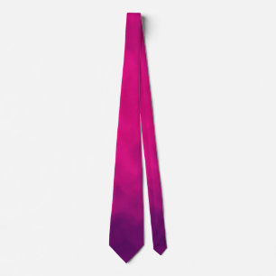 Neon Pink Smoke Pattern Neck Tie – Customizable