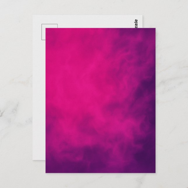Neon Pink Smoke Postcard – Customizable (Front/Back)