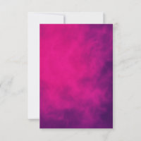 Neon Pink Smoke Response Card – Customizable