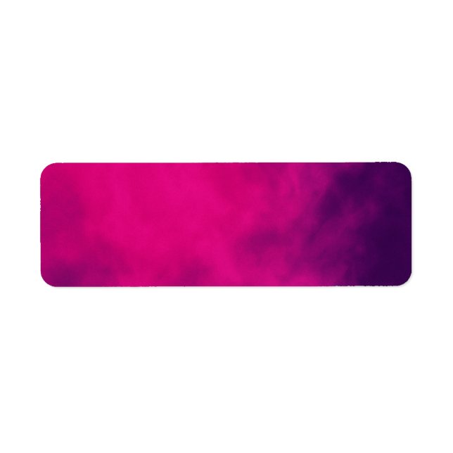 Neon Pink Smoke Return Address Label – Customize (Front)