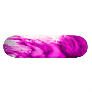 NEON Pink Smoke Skateboard Deck