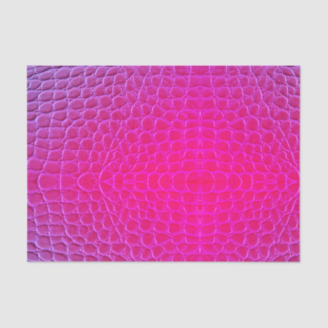 Neon Pink Snake Skin Dragon Scale Tissue Paper (Front)