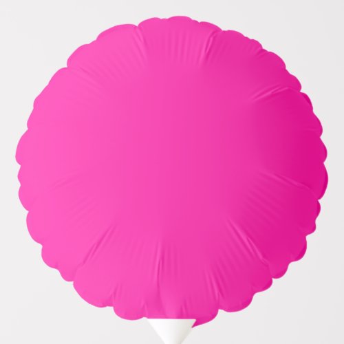 Neon Pink Solid Color Balloon